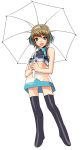  asaki_takayuki racequeen thigh-highs umbrella zettai_ryouiki 
