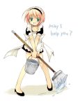  1girl broom maid mop original solo 