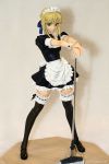  fate/stay_night fate_(series) figure hands_on_hilt maid mop photo saber thigh-highs zettai_ryouiki 