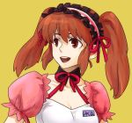  1girl asahina_mikuru brown_hair karakuri_chouchou koaki lowres maid_headdress ribbon solo suzumiya_haruhi_no_yuuutsu twintails 