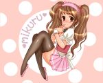  asahina_mikuru corset suzumiya_haruhi_no_yuuutsu thigh-highs waitress yunico 