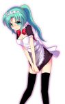  1girl higurashi_no_naku_koro_ni maid mei solo sonozaki_mion subaru_(yachika) thigh-highs zettai_ryouiki 