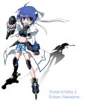  1girl character_name lyrical_nanoha mach_caliber mahou_shoujo_lyrical_nanoha mahou_shoujo_lyrical_nanoha_strikers nanateru revolver_knuckle solo subaru_nakajima tenjou_nanaki 