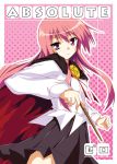  1girl louise_francoise_le_blanc_de_la_valliere pentacle pink_background shio solo zero_no_tsukaima 