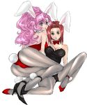  2girls animal_ears bunnysuit code_geass euphemia_li_britannia kallen_stadtfeld multiple_girls pantyhose rabbit_ears 