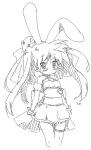  cosplay crossover di_gi_charat hiiragi_kagami lucky_star monochrome randou usada_hikaru usada_hikaru_(cosplay) 