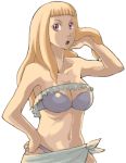  1girl bikini blonde_hair breasts cleavage haruka_armitage medium_breasts midriff my-otome solo swimsuit 