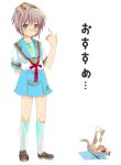  1girl book cat hizu ichiya_(obey) nagato_yuki school_uniform serafuku shamisen_(suzumiya_haruhi) simple_background solo suzumiya_haruhi_no_yuuutsu 