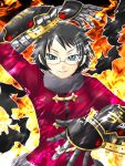  alchemist alchemist_(sekaiju) atlus black_hair fire glasses scarf sekaiju_no_meikyuu yaso_shigeru 