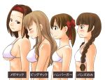  00s 4girls blush bra braid breasts brown_eyes brown_hair bust_chart chart closed_eyes flat_chest fukuzawa_yumi hair_ribbon headband large_breasts lineup lingerie maria-sama_ga_miteru medium_breasts multiple_girls profile ribbon shimazu_yoshino small_breasts torii_eriko toudou_shimako translation_request twin_braids twintails underwear 