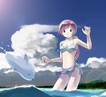  bikini highres sarong swimsuit water yoshizuki_kumichi 