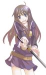  1girl female hayate_x_blade kuga_jun looking_at_viewer muraya_yoshihisa solo sword weapon 