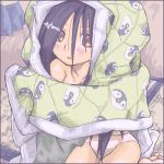  blanket komori_kiri lowres oekaki panties quilt sayonara_zetsubou_sensei underwear 