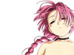  00s braid choker nakahara_komugi nurse_witch_komugi-chan pink_hair single_braid wallpaper 
