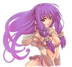  1girl absurdres breasts cleavage highres mage mage_(ragnarok_online) morii_shizuki purple_hair ragnarok_online solo 
