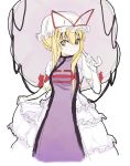  1girl blonde_hair female highres nanami_natsuki nanaumi_natsuki sketch solo touhou yakumo_yukari 