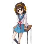  brown_hair kamoi_hayato school_uniform serafuku short_hair suzumiya_haruhi suzumiya_haruhi_no_yuuutsu 