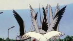  90s animated animated_gif bird end_of_evangelion eva_02 gainax lowres mass_production_eva neon_genesis_evangelion screencap 