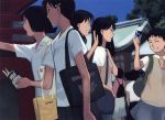  5girls highres multiple_girls school_uniform serafuku takamichi 