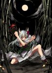  ex-keine female horn_ribbon horns kamishirasawa_keine moon night ribbon shimadoriru touhou 