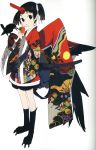  1girl food fruit highres karasu_tengu okama original solo tengu 