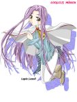  1girl 90s kidou_senkan_nadesico kidou_senkan_nadesico_-_prince_of_darkness lapis_lazuli long_hair misuzu_(artist) misuzu_(bellin) pantyhose purple_hair solo yellow_eyes 