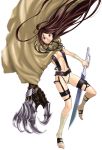  brown_hair cape coco coco-nattou coco_(nattou) legs sando shin_angyo_onshi shin_angyou_onshi sword weapon 