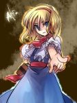  1girl alice_margatroid blonde_hair capelet female hairband inuinui short_hair solo touhou 