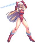 altiana armor bodysuit energy_sword hairband long_hair space_hunter sword uchiu_kazuma weapon 