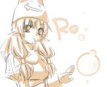  1girl brown monochrome priest priest_(ragnarok_online) ragnarok_online sketch solo yukian 