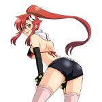  akiyama_kenta ass bikini bikini_top long_hair ponytail redhead swimsuit tengen_toppa_gurren_lagann thigh-highs yoko_littner 