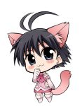  :3 animal_ears antenna_hair blush cat_ears cat_tail chibi cute_&amp;_girly_(idolmaster) idolmaster kikuchi_makoto tail 