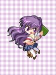  boar botan clannad fujibayashi_kyou purple_hair watsuki_ayamo 