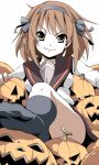  1girl feet footwear gothic halloween jack-o&#039;-lantern lowres maskman pumpkin socks solo suzumiya_haruhi suzumiya_haruhi_no_yuuutsu white_background 