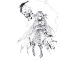  00s crossed_arms monochrome rozen_maiden sketch suigintou 