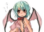 bat_wings collar female remilia_scarlet takishima_asaka touhou wings 