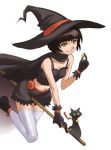  camisole halloween hat jumpei original thigh-highs witch_hat 