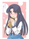 1girl asakura_ryouko food half_updo mem solo suzumiya_haruhi_no_yuuutsu sweet_potato 