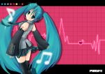  1girl aqua_hair hatsune_miku hayashi_sakura long_hair solo thigh-highs twintails very_long_hair vocaloid 