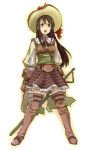  1girl amagai_tarou hat original skirt solo sword thigh-highs weapon 