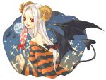  bat_wings candy demon_girl halloween horns lollipop original sakamoto_atsumu striped swirl_lollipop wings 