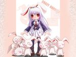  1girl animal_ears female night_wizard rabbit rabbit_ears reisen_udongein_inaba solo thigh-highs too_many touhou 