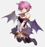  1girl bat_wings eco elbow_gloves emil_chronicle_online gloves japonica pink_hair solo wings 