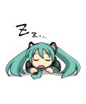  animated animated_gif aqua_hair chibi closed_eyes hatsune_miku sleeping sugiyama_shinnosuke twintails vocaloid 