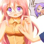  9law glasses hiiragi_kagami lowres lucky_star oekaki takara_miyuki 