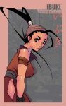  1girl black_hair brown_eyes capcom diana_jakobsson hair_slicked_back hip_vent ibuki_(street_fighter) ninja origami solo street_fighter street_fighter_iii street_fighter_iii:_3rd_strike street_fighter_iii_(series) 