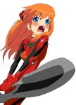  1girl angry blue_eyes blush double-blade long_hair neon_genesis_evangelion open_mouth orange_hair plugsuit redhead shouting solo souryuu_asuka_langley sugaishi_(unbr) undercover_brothers 