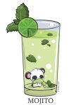  :3 drink food fruit glass happy lime_(fruit) mojito panda 