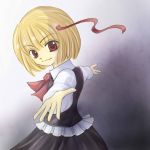  ancolo blonde_hair ex-rumia female outstretched_arms red_eyes rumia short_hair spread_arms the_embodiment_of_scarlet_devil touhou youkai 