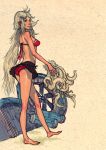  1girl bikini blonde_hair original skirt solo swimsuit tentacle upskirt 